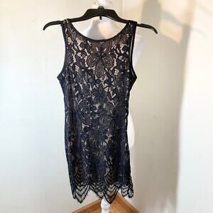 Poetry Black Lace Dress/ tops size M